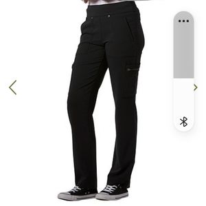 Women's nurses black cargo scrub pants size S